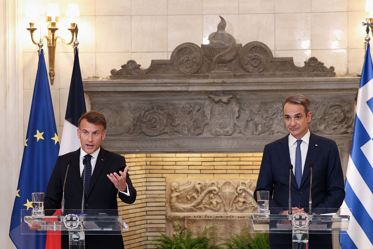 Μητσοτάκης σε Μακρόν: Η κορωνίδα των συμφωνιών Ελλάδας – Γαλλίας είναι οι δεσμεύσεις αμοιβαίας συνδρομής