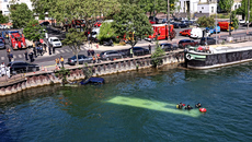 Γαλλία: Λεωφορείο έπεσε στον Σηκουάνα – Στο τιμόνι εκπαιδευόμενος οδηγός, επιχείρηση διάσωσης επιβατών