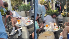 Μεθυσμένος ξανά ο Γκρίλις: «Πιάστηκε» να κοιμάται σε… καρέκλα μπαρ μετά από πάρτι (pics)