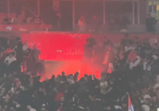 Πώς άρχισαν τα σοβαρά επεισόδια στο Βελιγράδι – Θέσεις μάχης από τους οπαδούς Ερυθρού Αστέρα και Παρτιζάν (vid)