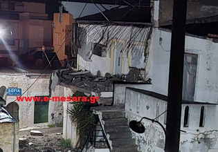 Κρήτη: Κατέρρευσε μπαλκόνι σε χωριό – Μεγάλη αναστάτωση