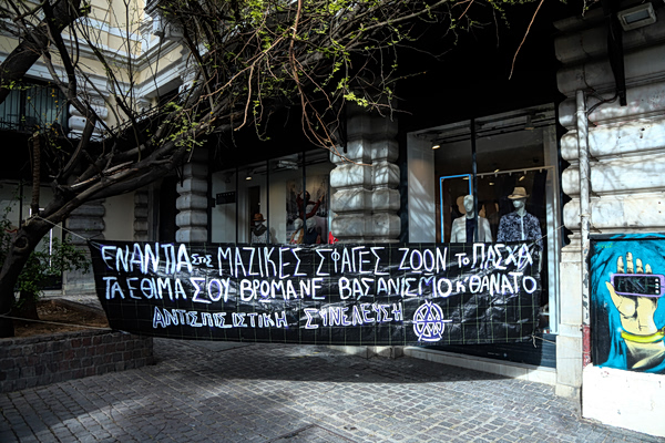 Διαμαρτυρία vegan στο Σύνταγμα κατά της θανάτωσης αμνοεριφίων για το Πάσχα