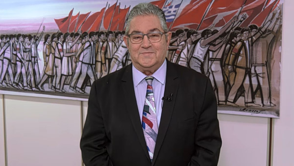 Κουτσούμπας: Σε έναν κόσμο που φλέγεται, η λαϊκή σπίθα που σιγοκαίει να γίνει πυρκαγιά Ανάστασης λαών