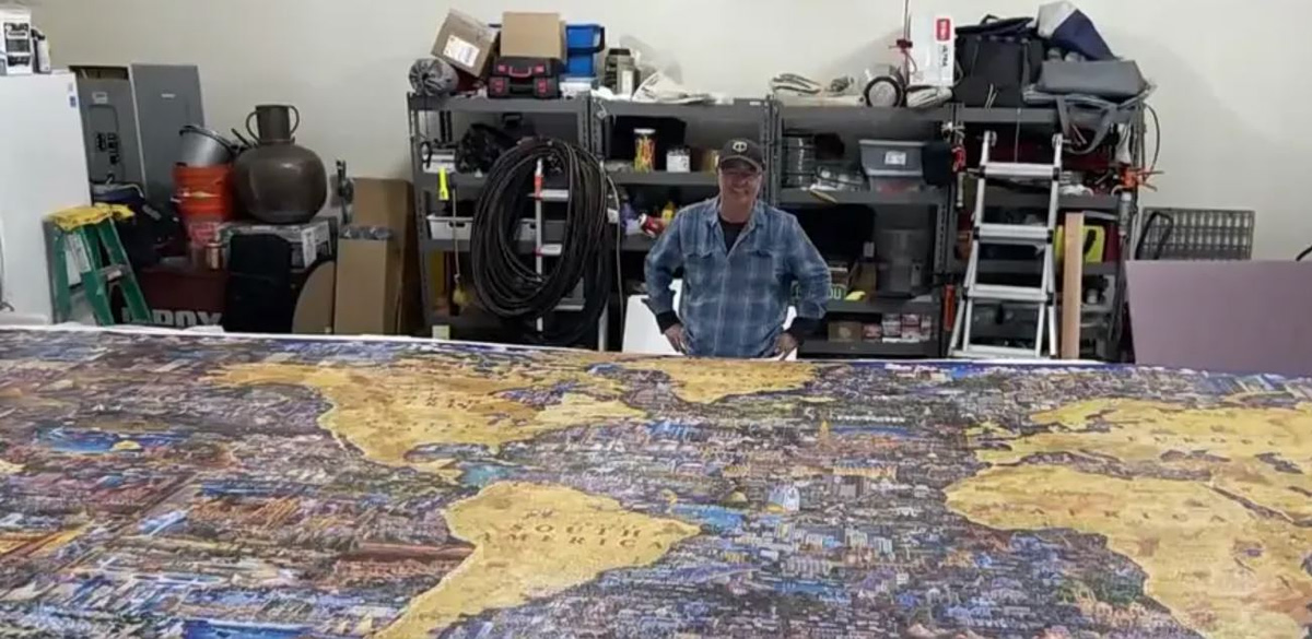 Ένας παππούς έφτιαξε σε 4 χρόνια παζλ 60.000 κομματιών με το εγγονάκι του – Του έλειπε ένα κομμάτι