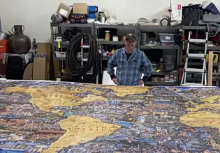 Ένας παππούς έφτιαξε σε 4 χρόνια παζλ 60.000 κομματιών με το εγγονάκι του – Του έλειπε ένα κομμάτι