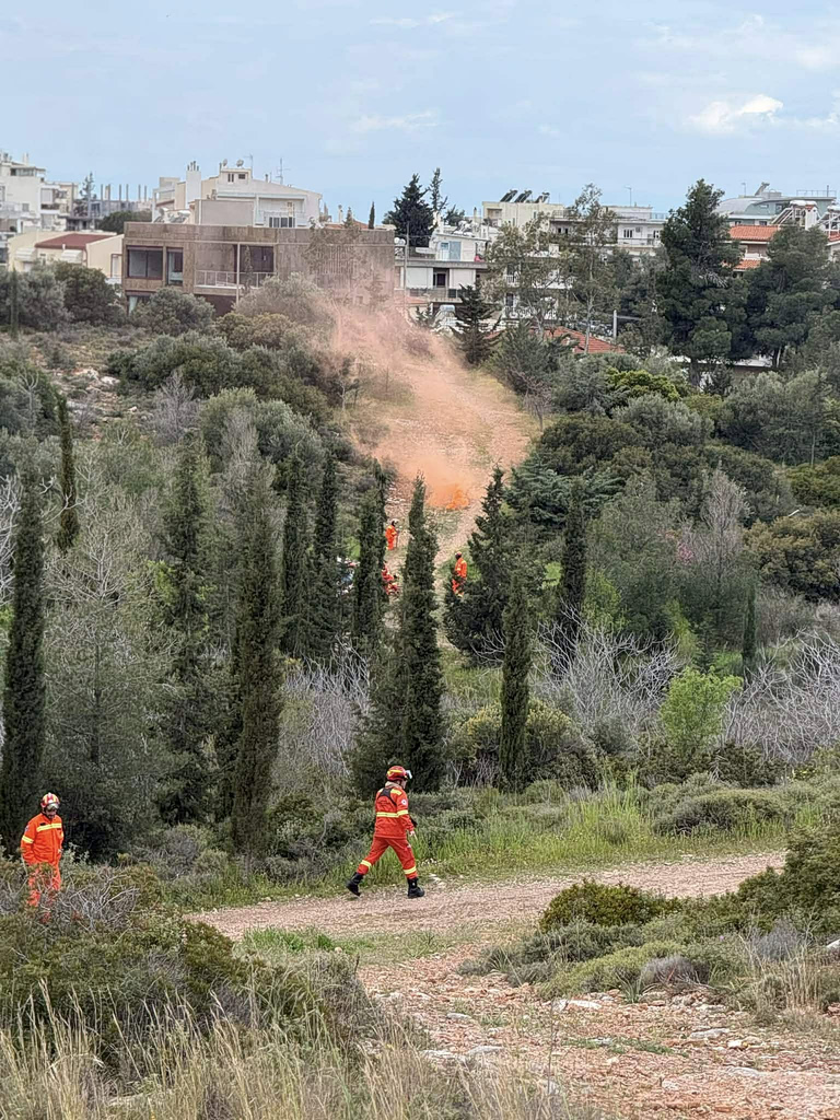 Ευρείας κλίμακας άσκηση δασοπροστασίας σε Παπάγο και Χολαργό
