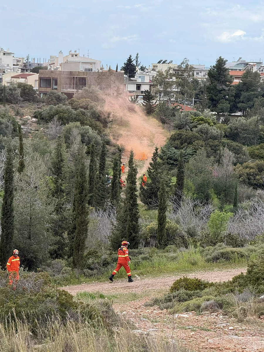 Ευρείας κλίμακας άσκηση δασοπροστασίας σε Παπάγο και Χολαργό