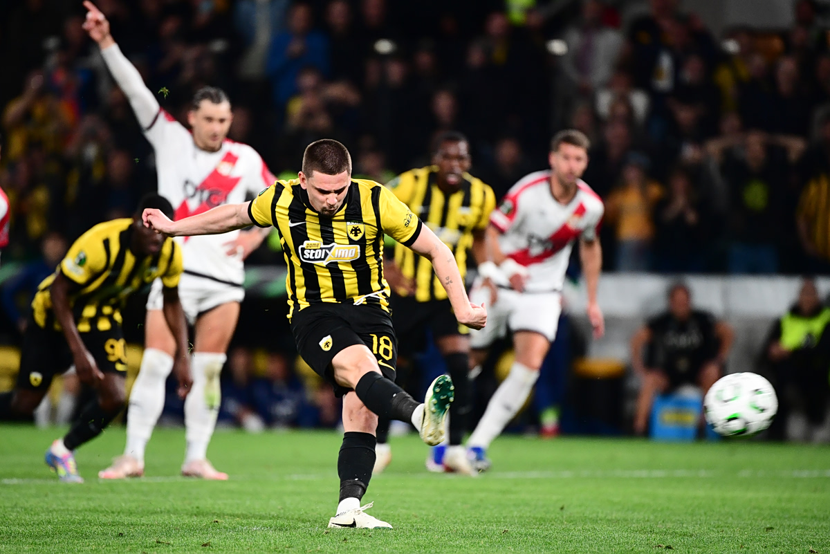 ΑΕΚ: 2-0 με εύστοχο χτύπημα πέναλτι του Μαρίν (vids)