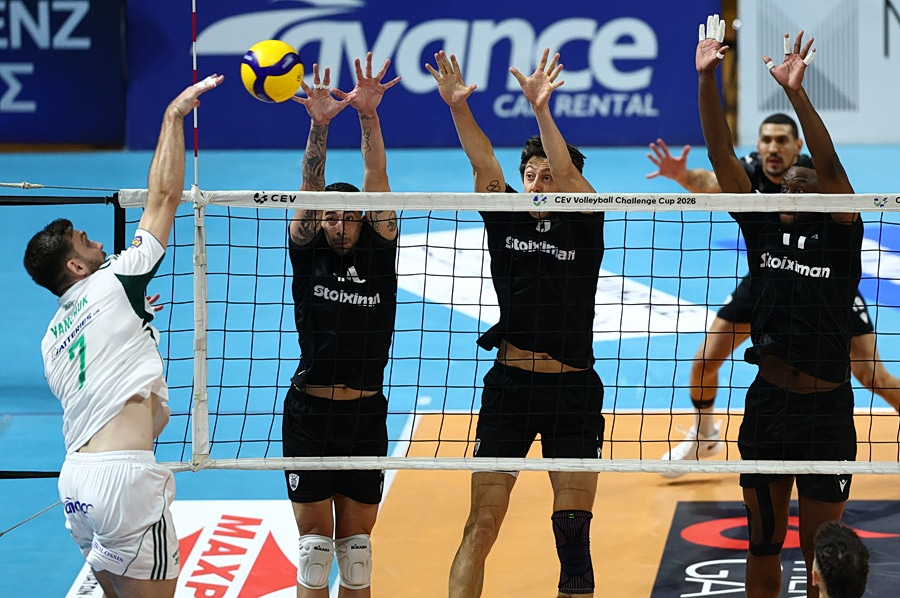 ΠΑΟΚ – Παναθηναϊκός 3-0 σετ: Εύκολα το 1-1 στη σειρά των τελικών ο «δικέφαλος» (vid)