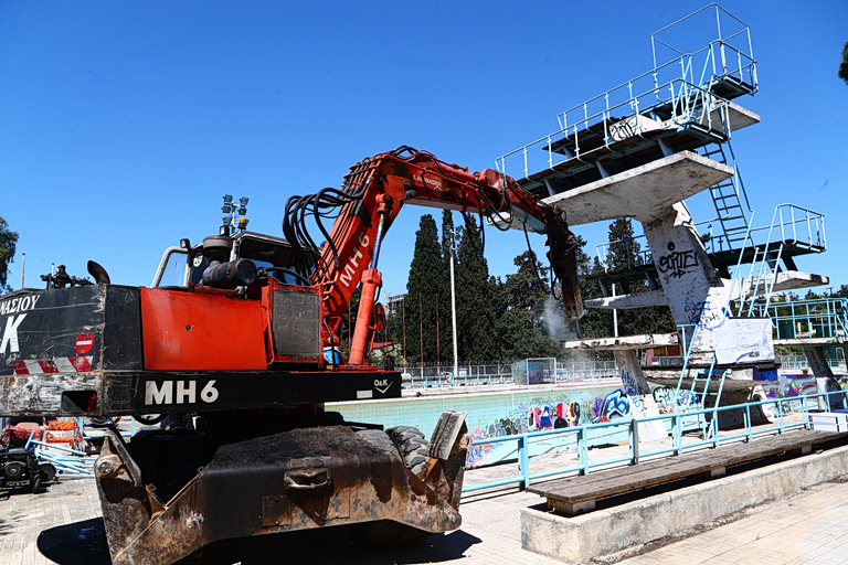 Aρχισαν τα έργα ανακατασκευής στο Ολυμπιακό Κολυμβητήριο της Αθήνας για να φιλοξενήσει τις Εθνικές Ομάδες
