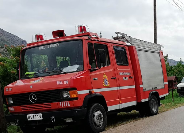 Φωτιά στη Λαυρεωτική – Επί τόπου η Πυροσβεστική