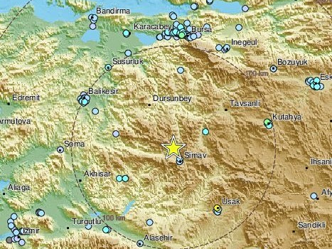 Σεισμός 4,8 Ρίχτερ στη δυτική Τουρκία