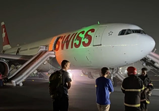 Ινδία: Πανικός σε πτήση της Swiss Air όταν πήρε φωτιά κινητήρας κατά την τροχοδρόμηση – Έξι τραυματίες