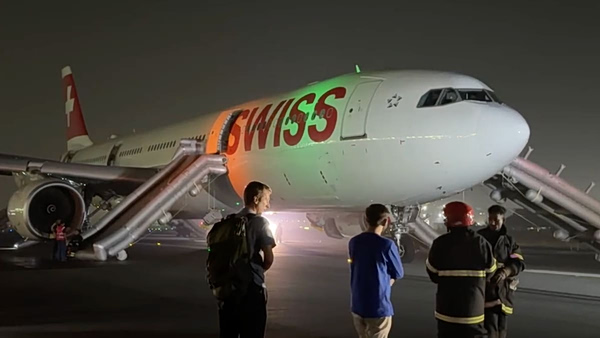 Ινδία: Πανικός σε πτήση της Swiss Air όταν πήρε φωτιά κινητήρας κατά την τροχοδρόμηση – Έξι τραυματίες