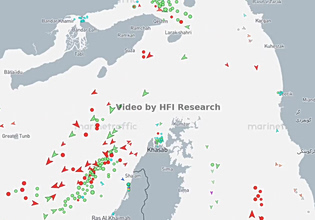 Στενά του Ορμούζ: Από την έντονη κινητικότητα στην ακινησία – Το σοκαριστικό βίντεο των 12 δευτερολέπτων