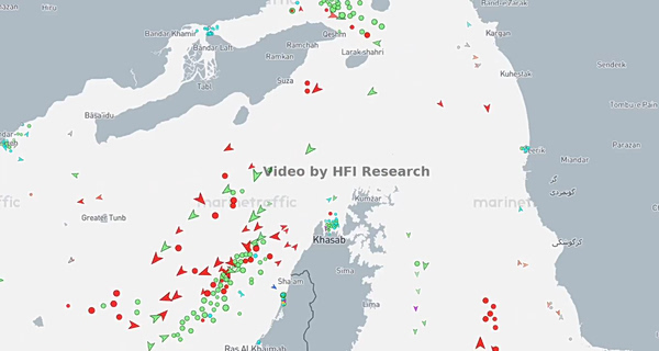 Στενά του Ορμούζ: Από την έντονη κινητικότητα στην ακινησία – Το σοκαριστικό βίντεο των 12 δευτερολέπτων