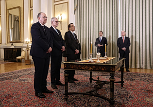 Ανασχηματισμός: Ολοκληρώθηκε η ορκωμοσία Σχοινά, Τουρνά και Λαζαρίδη στο Προεδρικό Μέγαρο