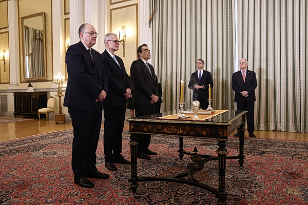 Ανασχηματισμός: Ολοκληρώθηκε η ορκωμοσία Σχοινά, Τουρνά και Λαζαρίδη στο Προεδρικό Μέγαρο