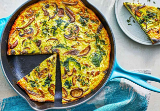 Συνταγή: Φριτάτα με μανιτάρια