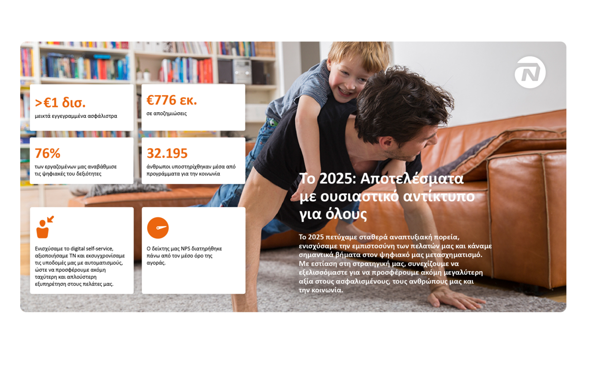 NN Hellas: Ισχυρές επιδόσεις το 2025 με επίκεντρο τον ψηφιακό της μετασχηματισμό προς όφελος των πελατών και των ανθρώπων της, αλλά και ουσιαστική στήριξη της κοινωνίας