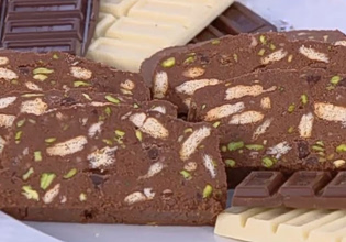 Συνταγή: Μωσαϊκό σοκολάτας με κουβερτούρα και φιστίκια