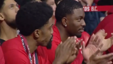 Ο Κίναν Έβανς επέστρεψε στο ΣΕΦ και αποθεώθηκε από τον κόσμο του Ολυμπιακού (vid)