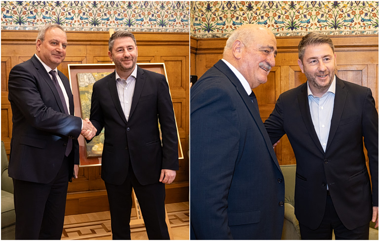 Πυκνό το πρόγραμμα Ανδρουλάκη - Συναντήσεις με Αναστασίου και Στεφάνου