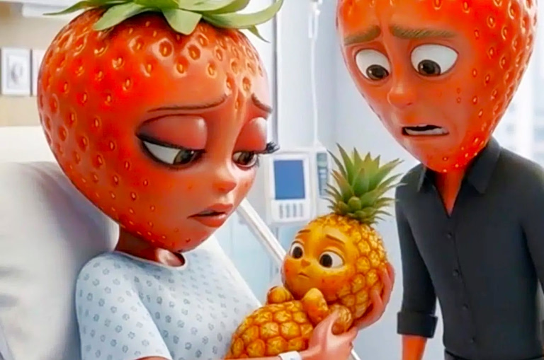 Φρουτο-δυστοπία, AI slop και μισογυνισμός: Τι είναι το «fruit drama» που έχει καταλάβει το TikTok;