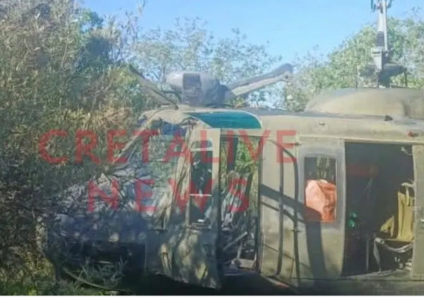 Αναγκαστική προσγείωση στρατιωτικού ελικοπτέρου στην Κρήτη