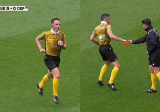 Μυθική στιγμή: Διαιτητής είχε ξεχάσει τις κάρτες και το κατάλαβε μετά το πρώτο 20λεπτο! (vid)