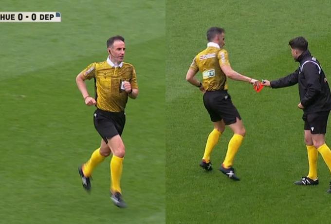 Μυθική στιγμή: Διαιτητής είχε ξεχάσει τις κάρτες και το κατάλαβε μετά το πρώτο 20λεπτο! (vid)