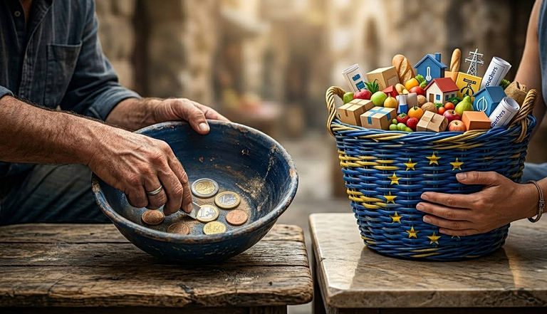 Αγοραστική δύναμη: Όταν ο μέσος κάτοικος της ΕΕ αγοράζει «100» στην Ελλάδα αγοράζουμε «68»