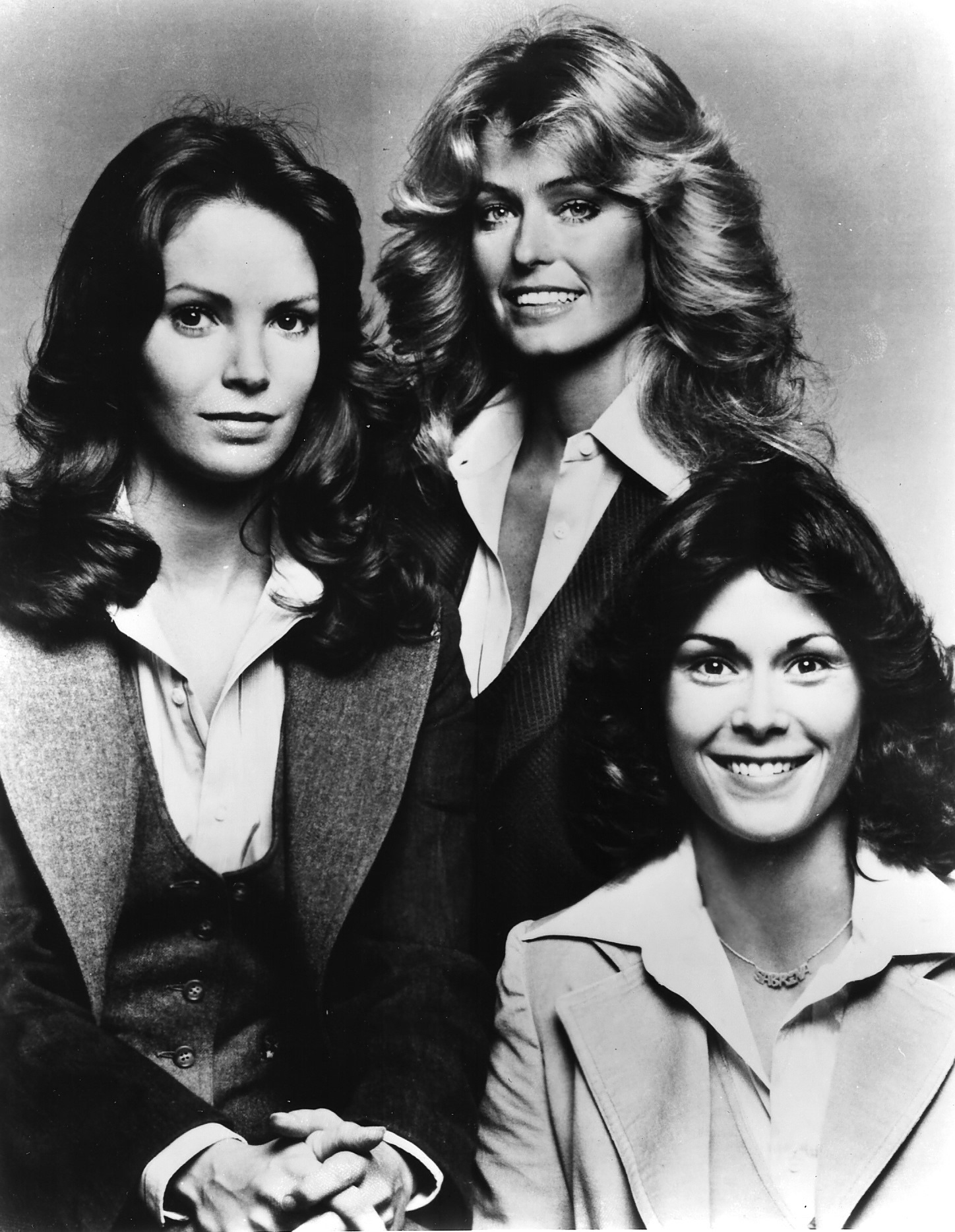 Οι πρωταγωνίστριες της τηλεοπτικής σειράς της δεκαετίας του 1970 «Charlie's Angels» (από αριστερά προς τα δεξιά) Τζάκλιν Σμιθ, Φάρα Φόσετ και Κέιτ Τζάκσον | Reuters