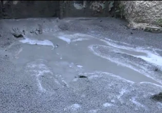 Κυψέλη: Μυστήριο με το υγρό τσιμέντο που πλημμυρίζει δρόμους της περιοχής