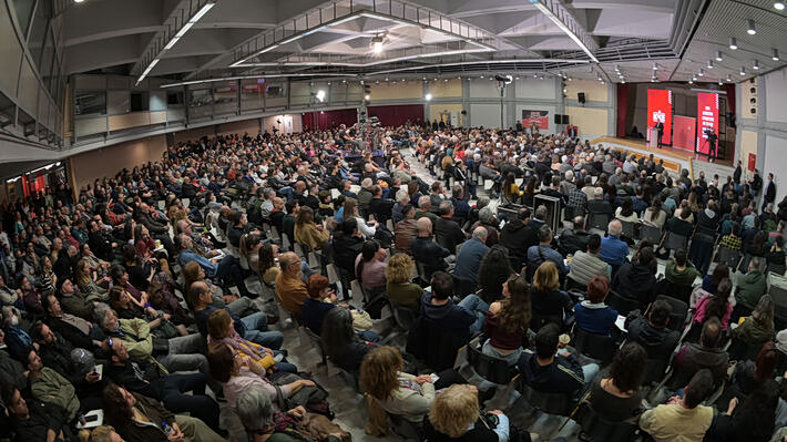 ΚΚΕ: Μηνύματα από το Κόμμα Τουντέχ του Ιράν, τα ΚΚ Ισραήλ και Τουρκίας, σε μεγάλη συγκέντρωση στο ΣΕΦ