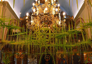 Κυριακή των Βαΐων: Εντυπωσιακός στολισμός στην Παναγία Τουρλιανή της Μυκόνου