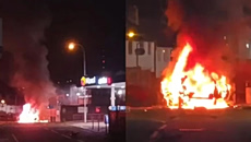 Βόμβα έξω από αστυνομικό τμήμα στο Μπέλφαστ της Βόρειας Ιρλανδίας (βίντεο)