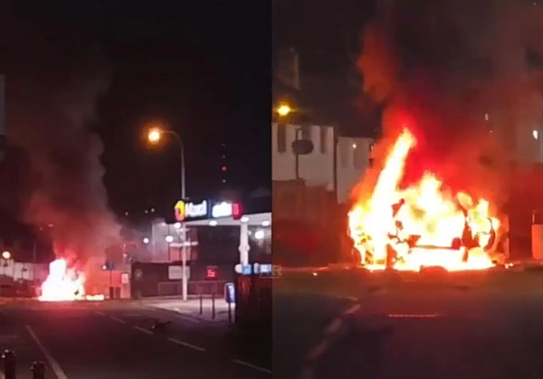 Βόμβα έξω από αστυνομικό τμήμα στο Μπέλφαστ της Βόρειας Ιρλανδίας (βίντεο)