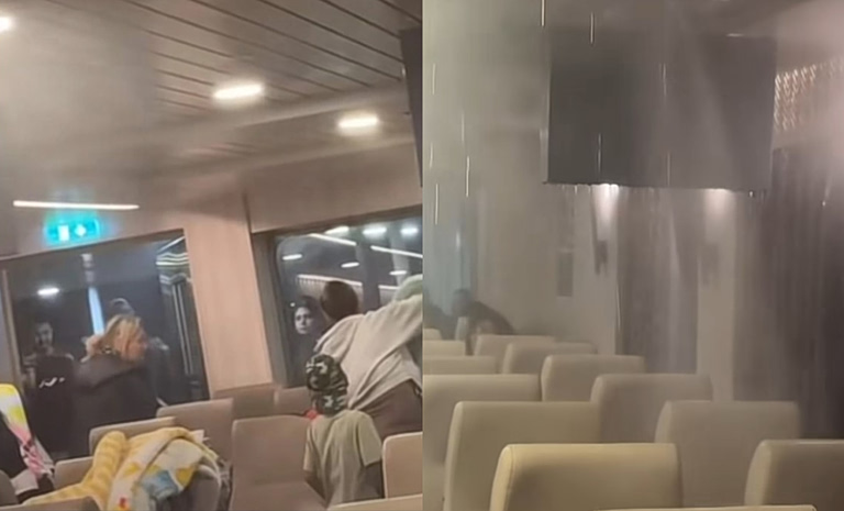 Χάος στο πλοίο «Νήσος Σάμος»: Άναψαν τσιγάρο σε εσωτερικό χώρο και ενεργοποιήθηκε το σύστημα πυρόσβεσης