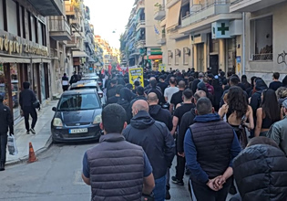 Αντιφασιστική πορεία ενάντια στο άνοιγμα γραφείων του Εθνικού Μετώπου στους Αμπελόκηπους