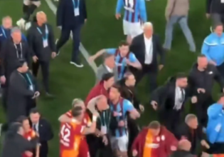 Απίστευτες εικόνες στην Τουρκία: Γενική σύρραξη μεταξύ παικτών με τη λήξη του Τράμπζονσπορ – Γαλατασαράι! (vid)