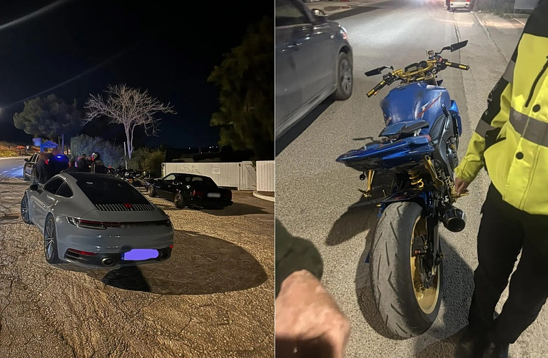 Διήμερη εξόρμηση της Τροχαίας Αττικής για κόντρες σε κεντρικούς δρόμους στα Νότια Προάστια