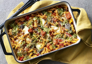 Συνταγή: Ζυμαρικά φούρνου με λαχανικά