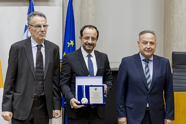 Επίτιμος Δημότης Θεσσαλονίκης ο Πρόεδρος της Κυπριακής Δημοκρατίας Νίκος Χριστοδουλίδης