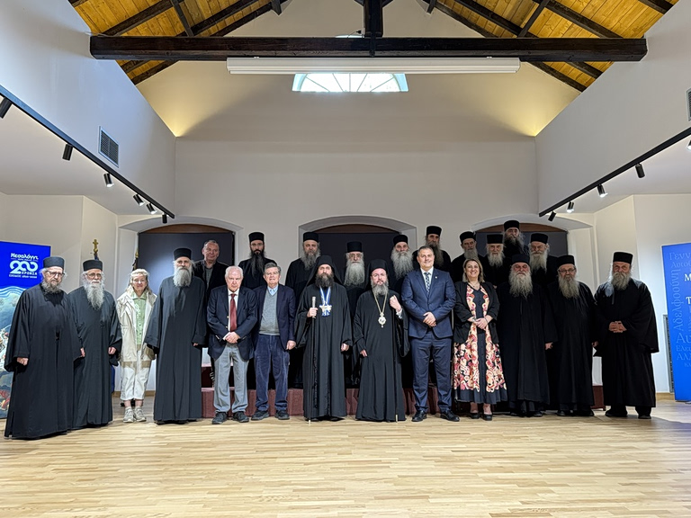 Επίτιμος Δημότης Μεσολογγίου ο Πρωτοεπιστάτης του Αγίου Όρους Γέροντας Αβραάμ