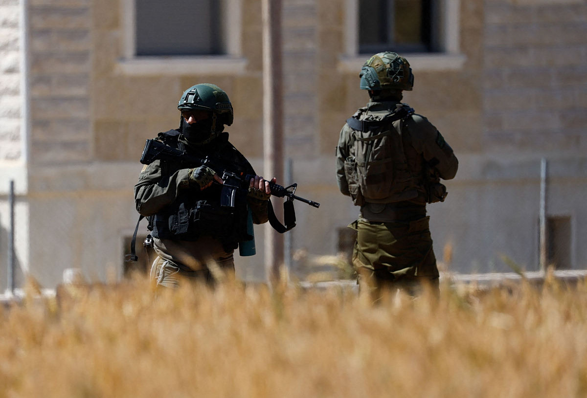 Στρατιώτες των IDF κοντά στη Χεβρώνα στη Δυτική Όχθη. 