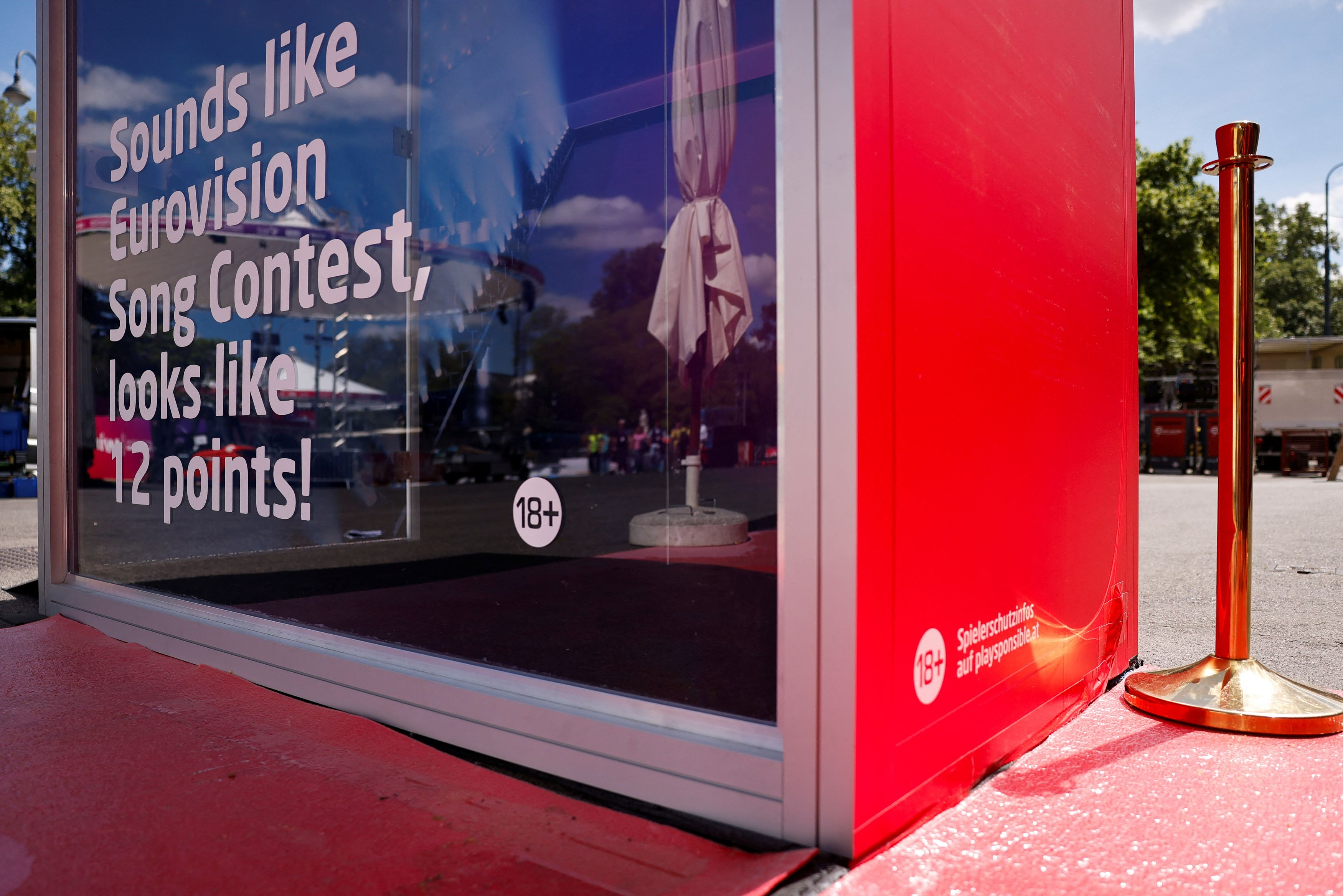 «Eurovision Village» δίπλα στο δημαρχείο της Βιέννης, στην Αυστρία, στις 8 Μαΐου 2026. REUTERS/Lisa Leutner