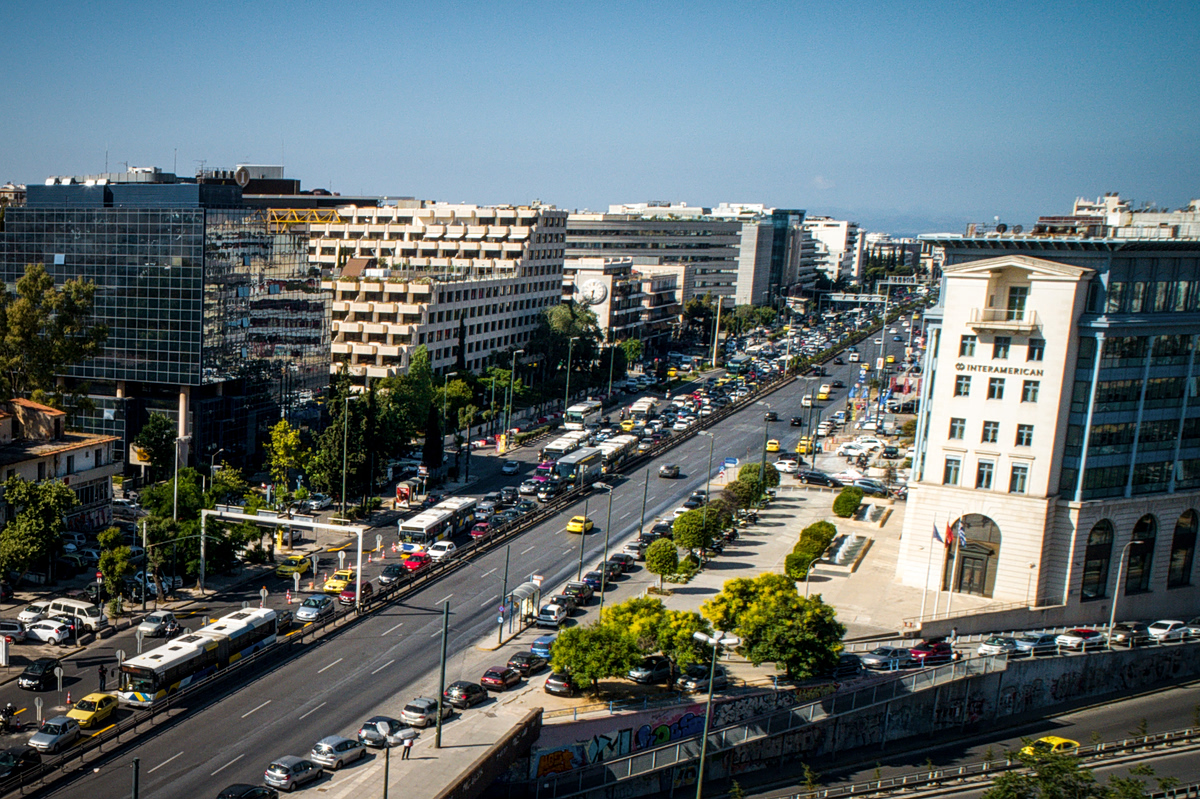 εικόνα που δείχνει άποψη της λεωφόρου Συγγρού