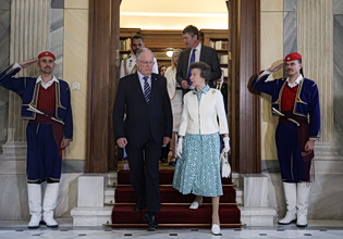 Στο Προεδρικό Μέγαρο η πριγκίπισσα Άννα – Συναντήθηκε με τον Κωνσταντίνο Τασούλα