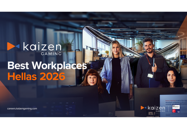 Για μία ακόμη χρονιά, η Kaizen Gaming ξεχωρίζει ως Best Workplaces™ Hellas
